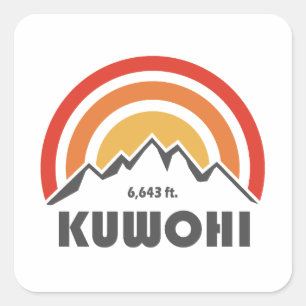 Kuwohi North Carolina Tennessee Square Sticker