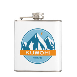 Kuwohi North Carolina Tennessee Stars Moon Hip Flask