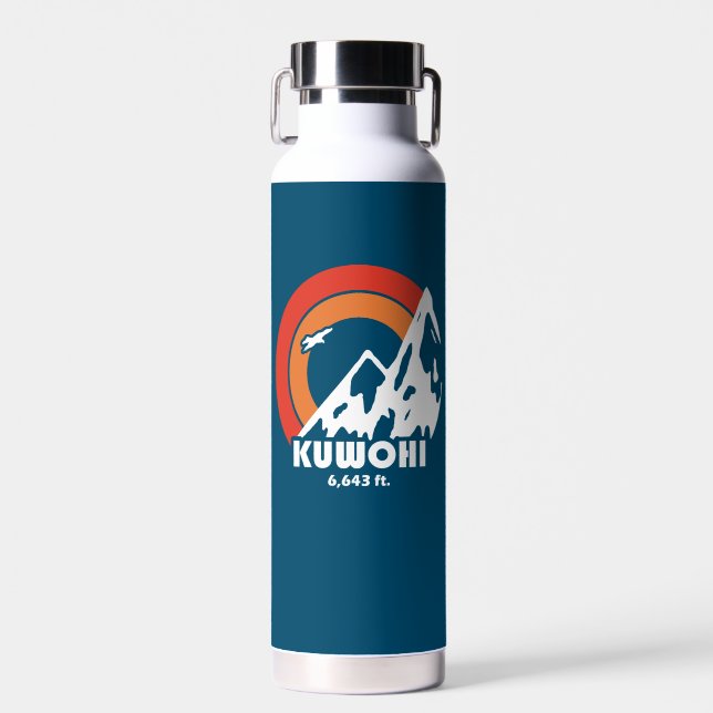 Kuwohi North Carolina Tennessee Sun Eagle Water Bottle (Front)
