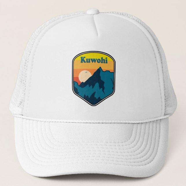 Kuwohi North Carolina Tennessee Sunrise Trucker Hat (Front)