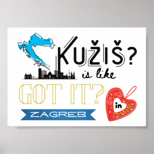 Kužiš? Zagreb Croatia  Poster