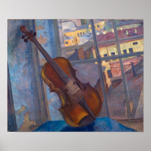 Kuzma Petrov-Vodkin - A Violin Poster