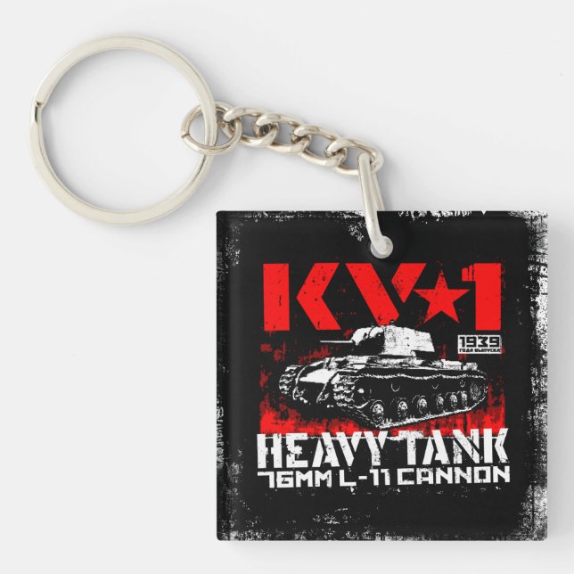 KV-1 Soviet heavy tank Key Ring (Front)
