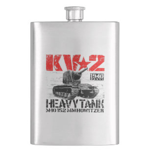 KV-2 Soviet heavy tank Hip Flask