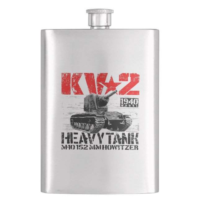 KV-2 Soviet heavy tank Hip Flask (Front)