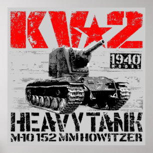 KV-2 Soviet heavy tank Poster