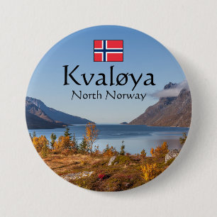 Kvaloya Island Norway 7.5 Cm Round Badge