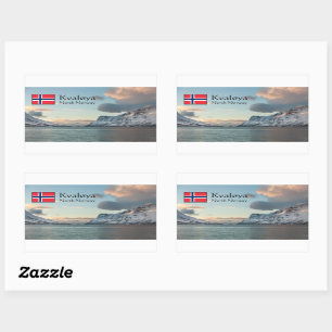 Kvaloya Island Norway Rectangular Sticker