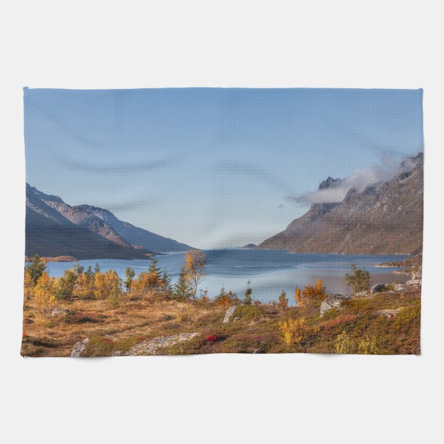Kvaloya Island Norway Tea Towel (Horizontal)