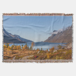 Kvaloya Island Norway Throw Blanket