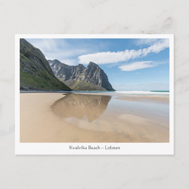 Kvalvika Beach Lofoten Postcard (Front)