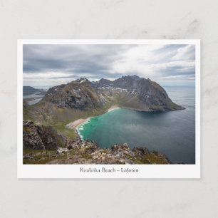 Kvalvika Beach Lofoten Postcard