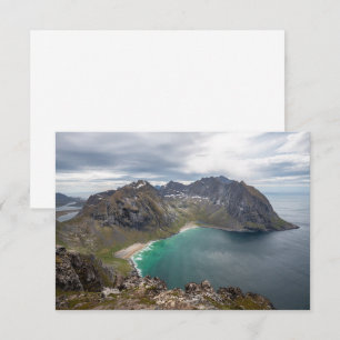 Kvalvika Lofoten Norway Card