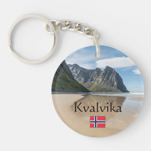 Kvalvika Lofoten Norway Key Ring