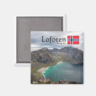 Kvalvika Lofoten Norway Magnet