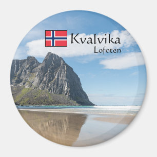 Kvalvika Lofoten Norway Magnet