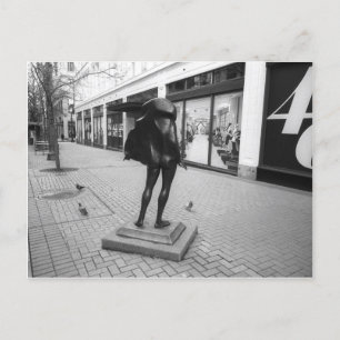 Kvinneakt and the Pigeons postcard