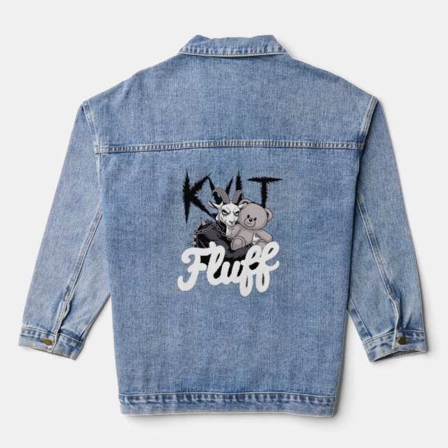 Kvlt Fluff Denim Jacket (Back)