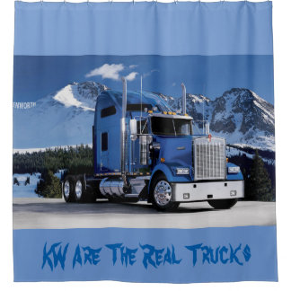 KW Are The Real Trucks Shower Curtain