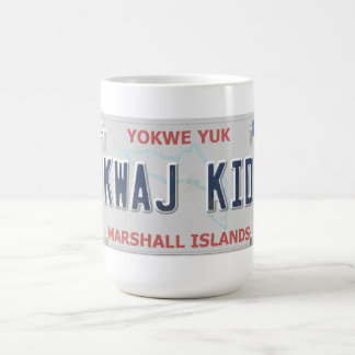 Kwaj Kid Vanity License Plate Coffee Mug