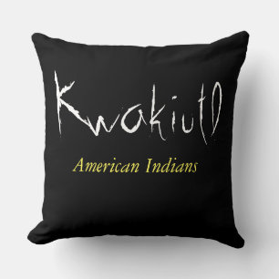Kwakiutl American Indians tribu T-Shirt Cushion