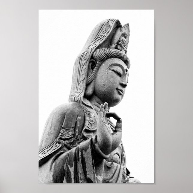 Kwan Yin Chinese Buddha Buddhist Poster (Front)