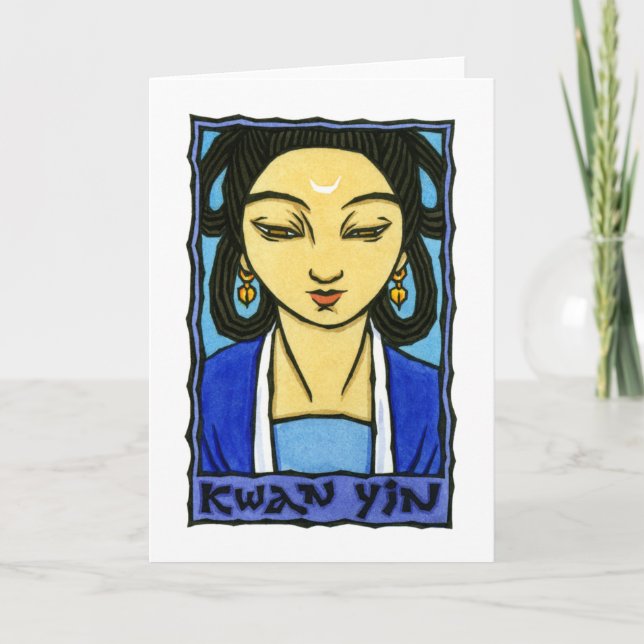 Kwan Yin Greeting Card (Front)