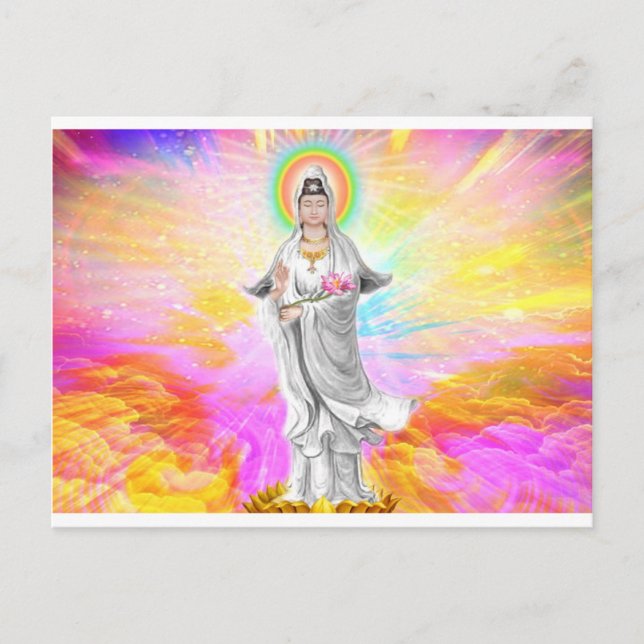 Kwan Yin The Goddess of Compassion Postcard (Front)