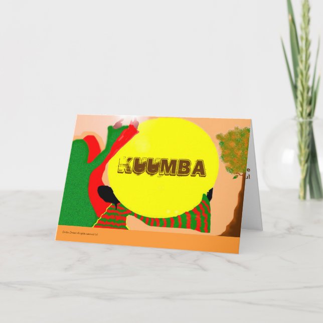 KWANZA   - GREETING CARD (Front)