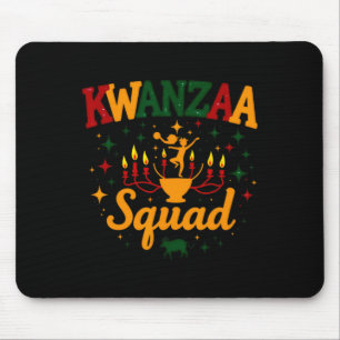 Kwanza Squad Family Afro-american Happy Kwanzaa Sq Mouse Pad