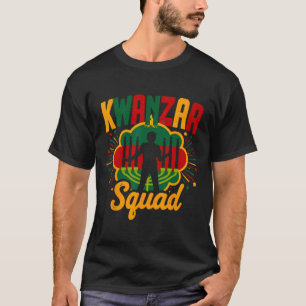 Kwanza Squad Family Afro-american Happy Kwanzaa Sq T-Shirt