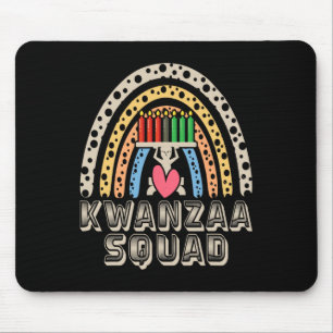 Kwanza Squad Family Christmas Afro-american Happy Mouse Pad