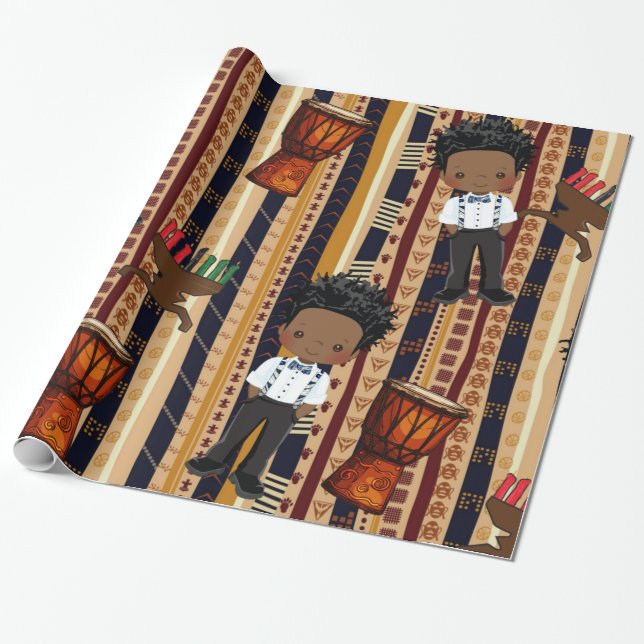 Kwanza Wrapping paper  (Unrolled)
