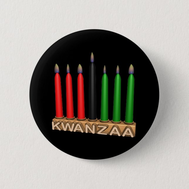 Kwanzaa 6 Cm Round Badge (Front)