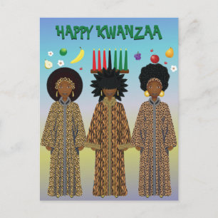 Kwanzaa African American Choir Holiday Postcard