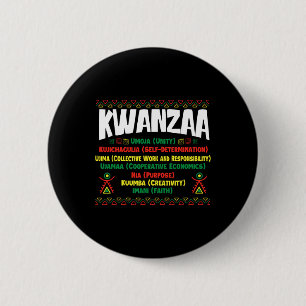 Kwanzaa - African American Heritage Festival 1 6 Cm Round Badge