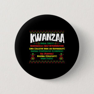 Kwanzaa - African American Heritage Festival 1 6 Cm Round Badge