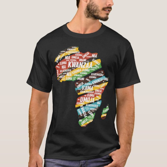 Kwanzaa African American Holiday ADOS Gift T-Shirt (Front)