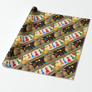 Kwanzaa African American Holiday Wrapping Paper