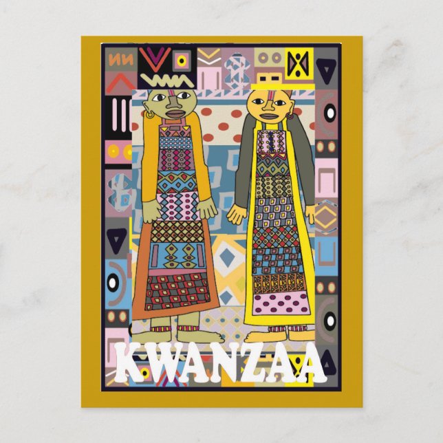 Kwanzaa - African characters Postcard (Front)