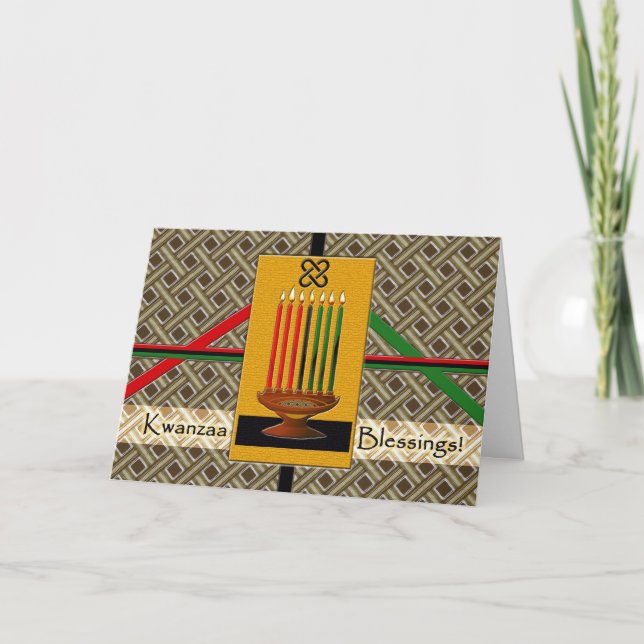 Kwanzaa Blessings Holiday Card (Front)