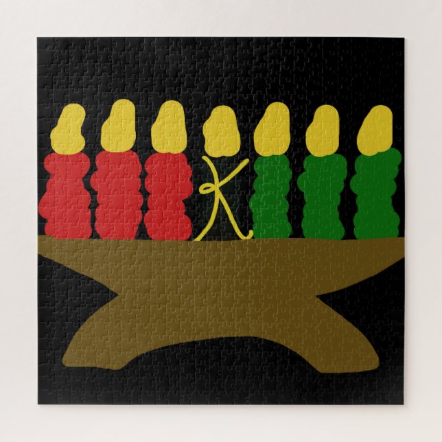 Kwanzaa Candle Design Jigsaw Puzzle (Vertical)