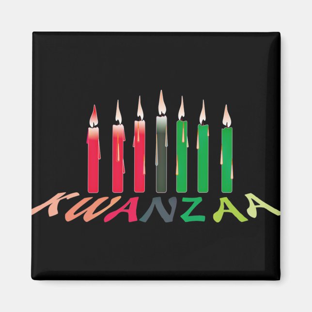 Kwanzaa Candles Magnet (Front)