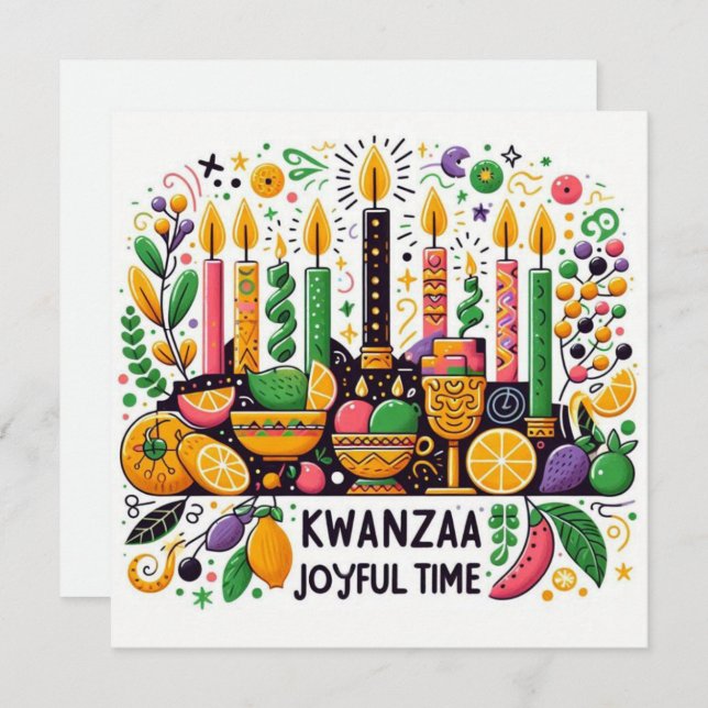 Kwanzaa  card (Front/Back)
