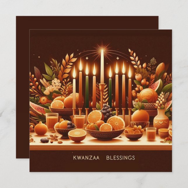 Kwanzaa  card (Front/Back)