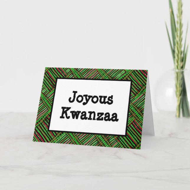 Kwanzaa Card - Joyous #1 (Front)