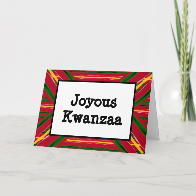 Kwanzaa Card - Joyous #5 (Front)