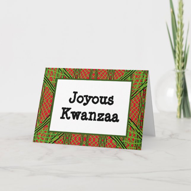 Kwanzaa Card - Joyous #7 (Front)