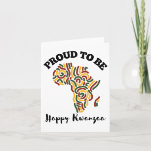 Kwanzaa Celebration Day Men Happy Kwanzaa Day Funn Card