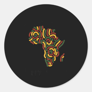 Kwanzaa Celebration Day Men Happy Kwanzaa Day Funn Classic Round Sticker